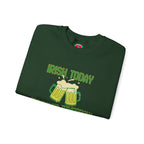 St. Patrick's Sweatshirt — "Irish Today, Hungover Tomorrow" Beer Graphic