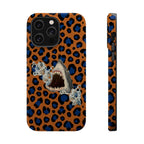 Shark Bite Leopard Print Phone Case — Magnetic Impact-Resistant