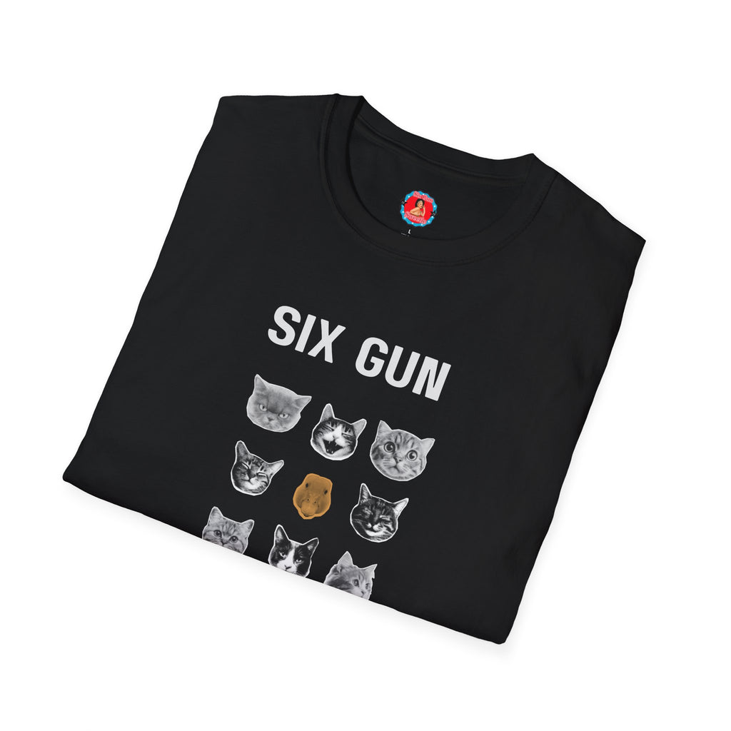 Six Gun Kitty Cat & Duck Collage T-Shirt