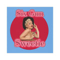 Six Gun Sweetie Vintage Cowgirl Logo Magnet
