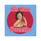 Six Gun Sweetie Vintage Cowgirl Logo Magnet