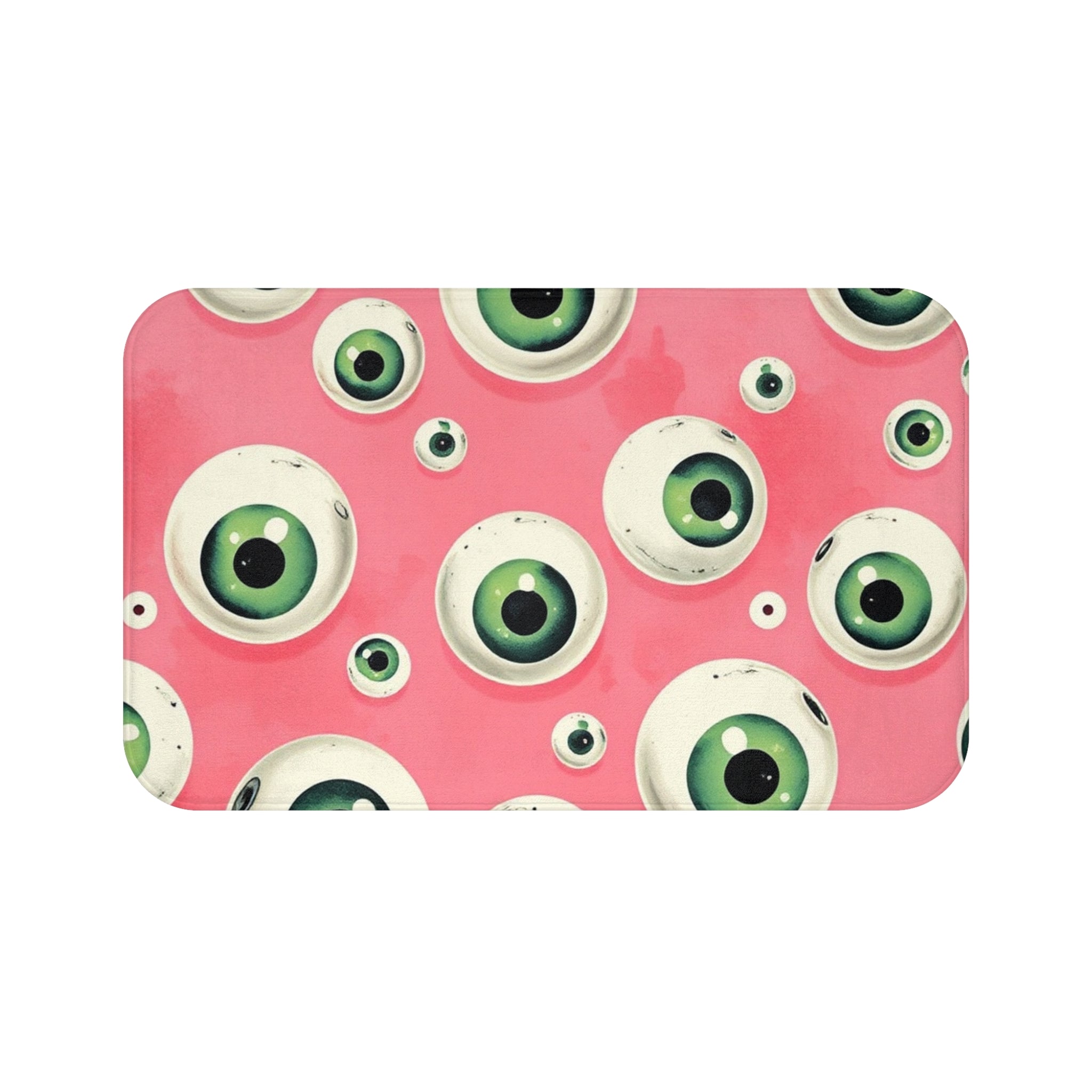 Eyeball Bath Mat - Quirky Pink Design