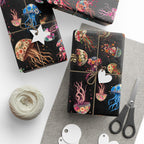 Wrapping Papers - Surreal Floral Jellyfish Design