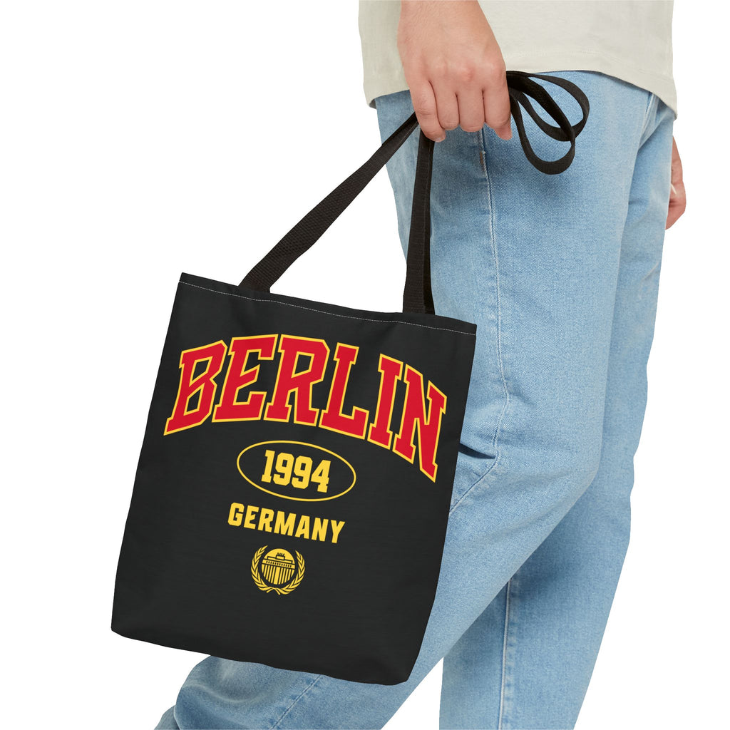 Berlin Germany 1994 Athletic Font Tote Bag | Vintage Sport Logo