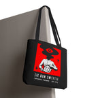 Tote Bag - Six Gun Sweetie Reusable Shopping Bag in Black and Red