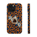 Shark Bite Leopard Print Phone Case — Magnetic Impact-Resistant