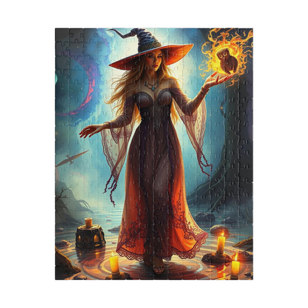 Puzzle - Mystical Witch Dancing in the Woods