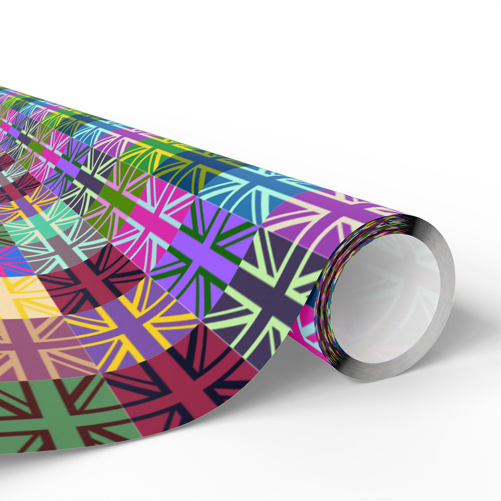 British Flags Pop Art Design Wrapping Paper