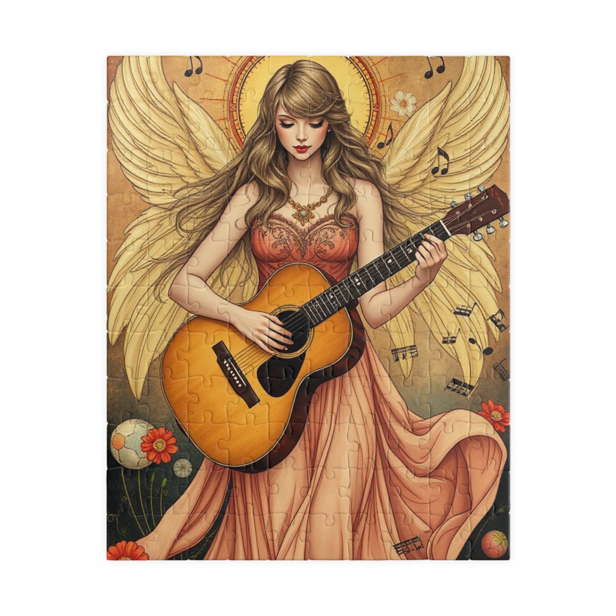Puzzle, Angel of Harmony playing guitar