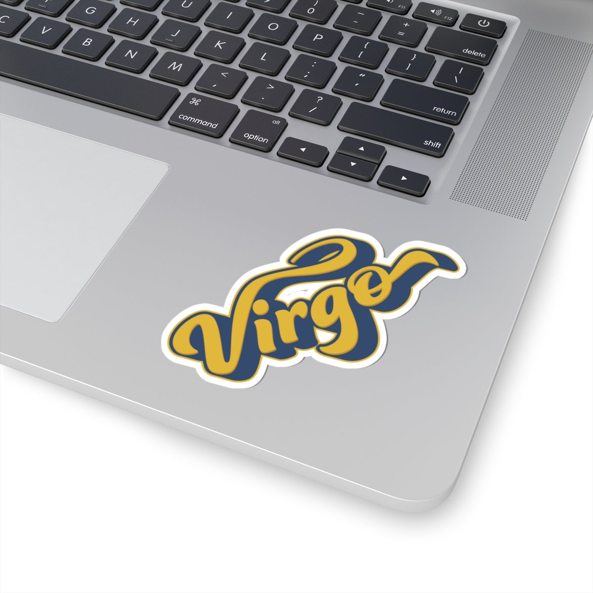 Virgo 70s Groovy Zodiac Sticker — Retro Star Sign Kiss-Cut