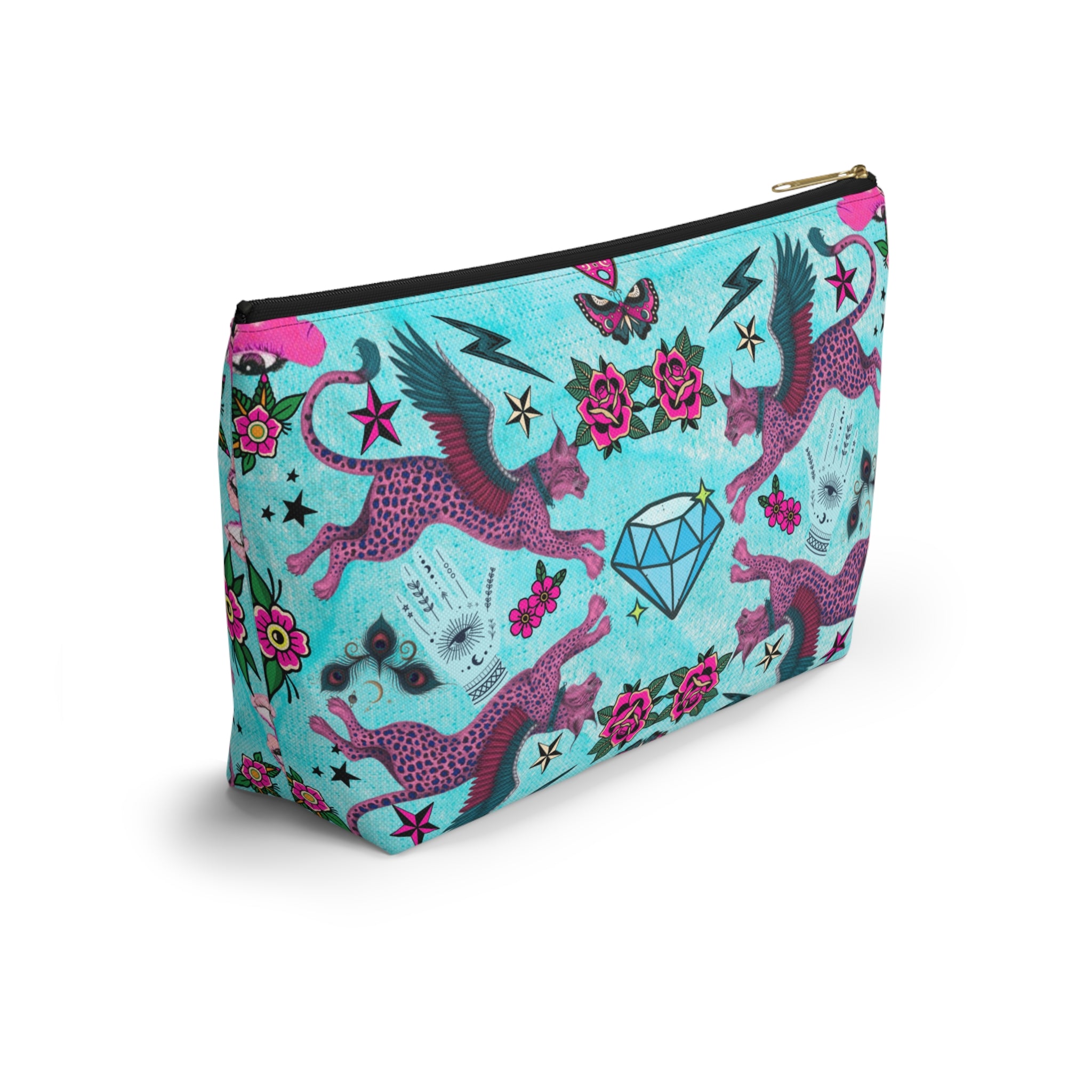 Mystic Retro Whimsy Maximalist Accessory Pouch