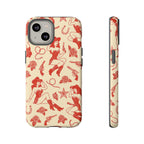 Tough Cases - Vintage Cowgirl Pattern iPhone Case