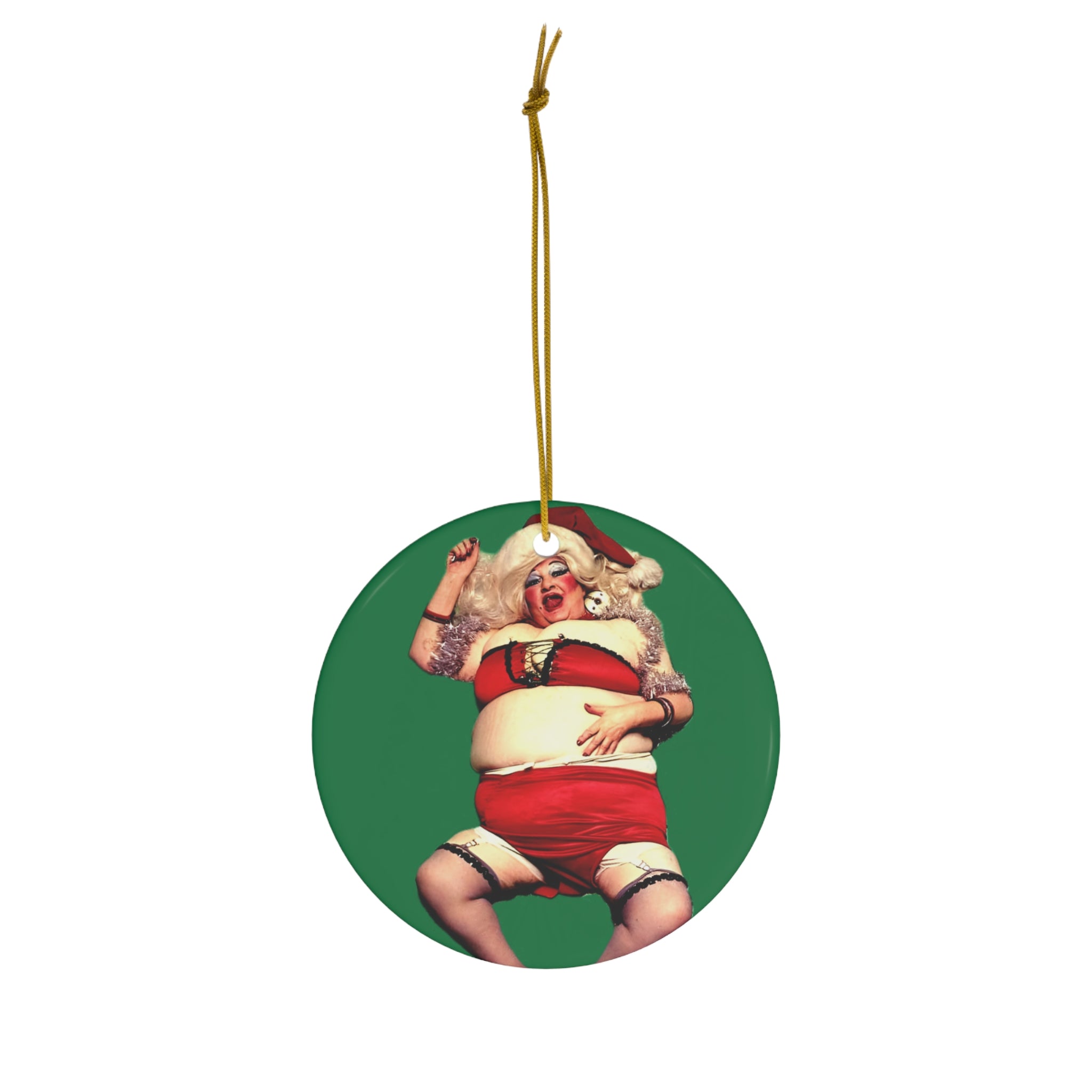 Edith Massey 'Sexy Santa' Ceramic Ornament — John Waters Holiday Keepsake