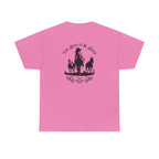 Cowgirl Riding Silhouette Unisex Tee -Too Wild- Wild West Feminist Logo