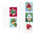 Whimsical Holiday Greeting Cards, Vintage-Inspired Cards for Christmas, Cheerful Seasonal Cards, Festive Note Cards for All Occasions
