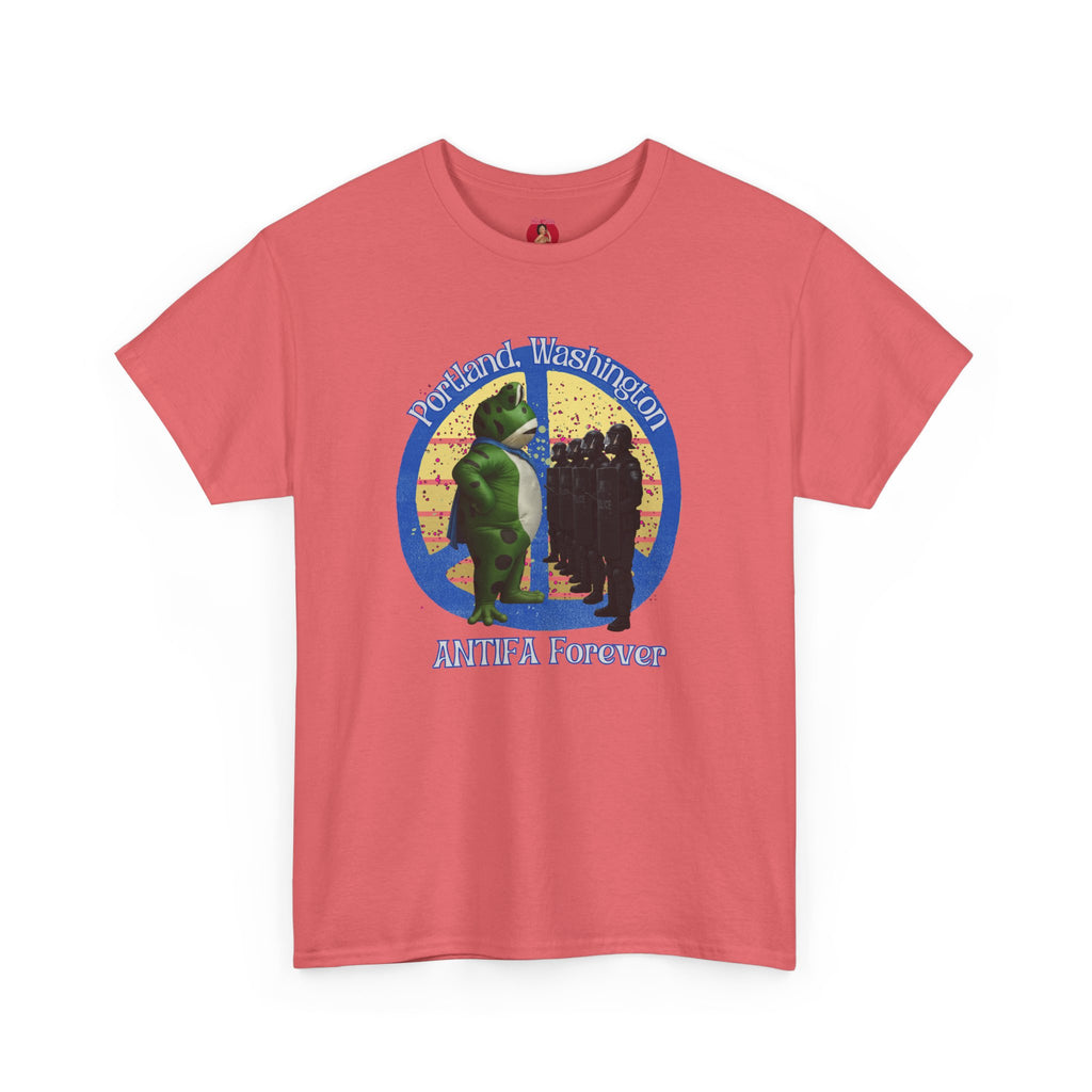 T-Shirt Portland Peace Frog vs Ice FDT Revolution Protest