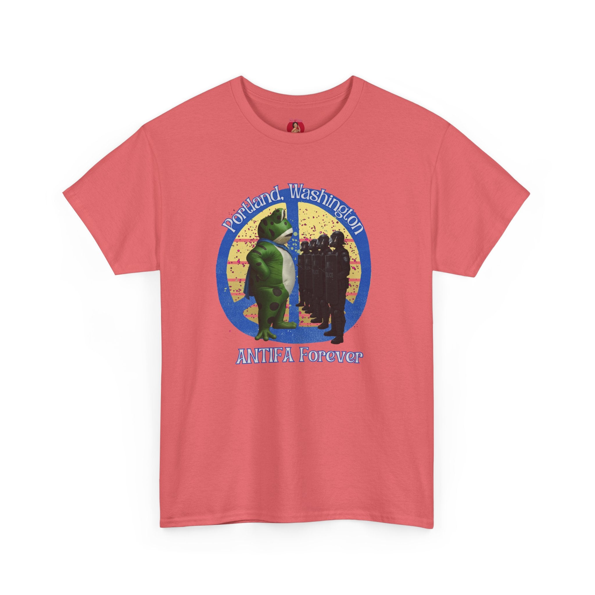 T-Shirt Portland Peace Frog vs Ice FDT Revolution Protest