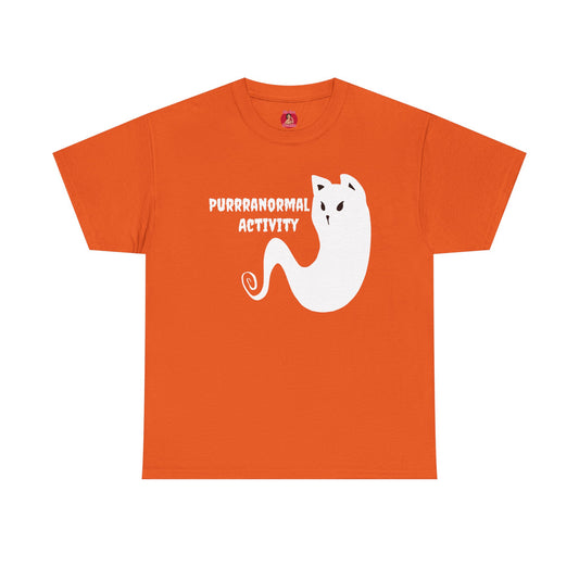 Cat Ghost Unisex Tee, Halloween Shirt, Cute Paranormal Activity Top, Ghostly Kitty T-shirt, Spooky Tee for Cat Lovers