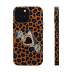 Shark Bite Leopard Print Phone Case — Magnetic Impact-Resistant