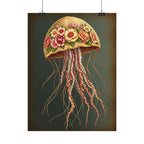 Floral Jellyfish Poster