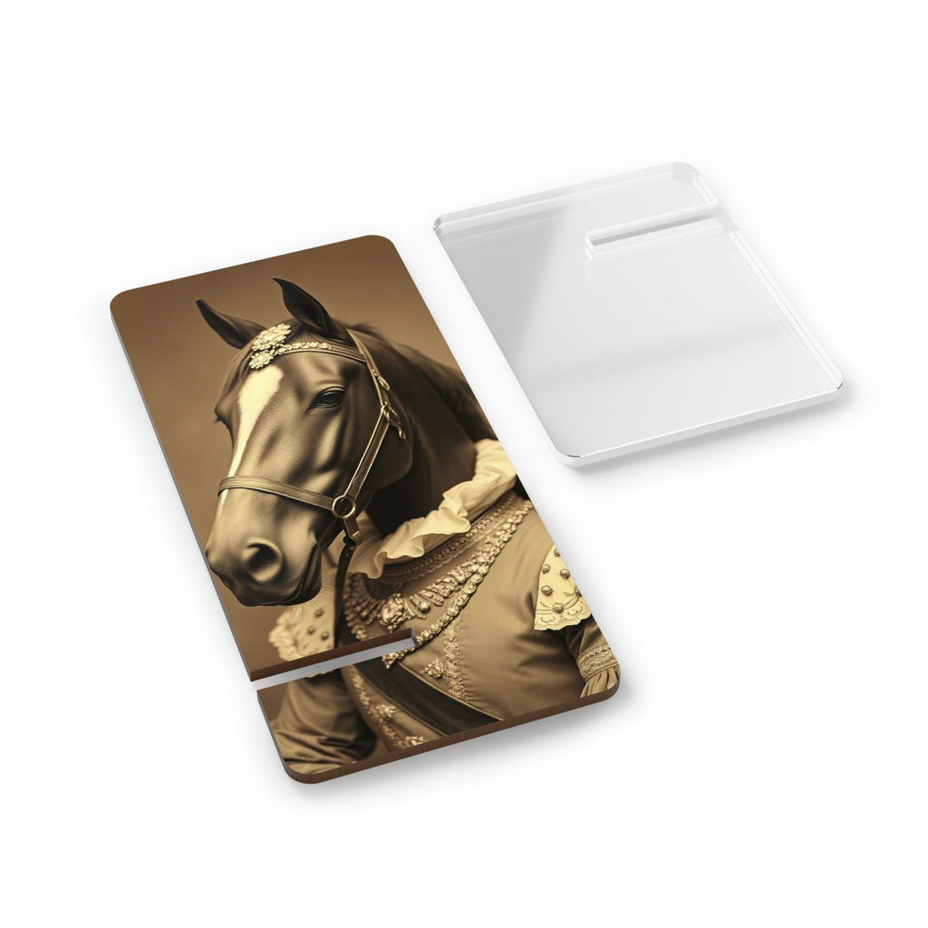 Phone Stand - Victorian Horse Portrait Spooky Decor Surreal