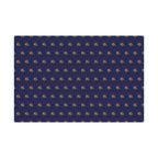 Gift Wrap Paper - Deep Blue Velvet Color Skull with Crystals Gothic Witchy Rich Design