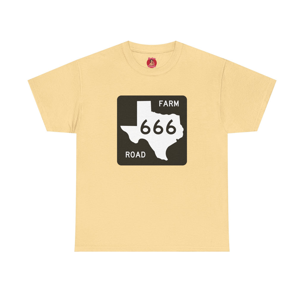Texas Farm Road 666 Sign, Highway to Hell, Hail Satan Unisex T-shirt