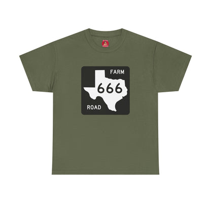 Texas Farm Road 666 Sign, Highway to Hell, Hail Satan Unisex T-shirt