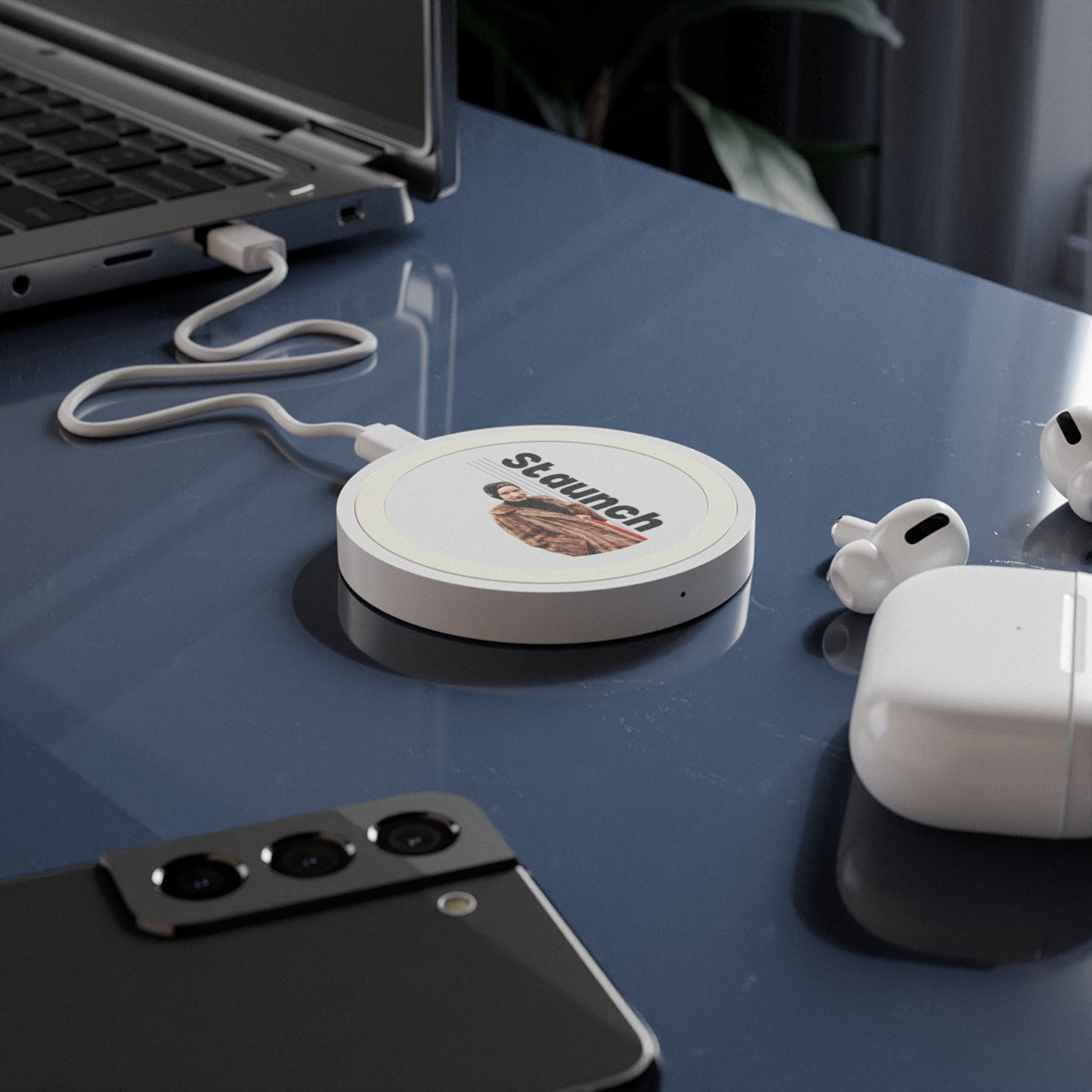 Wireless Charging Pad - Lil Edie Staunch Character, Grey Gardens