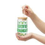 Certified Shenanigator 16oz Sipper Glass – St. Patrick’s Day Shamrock Drink Tumbler