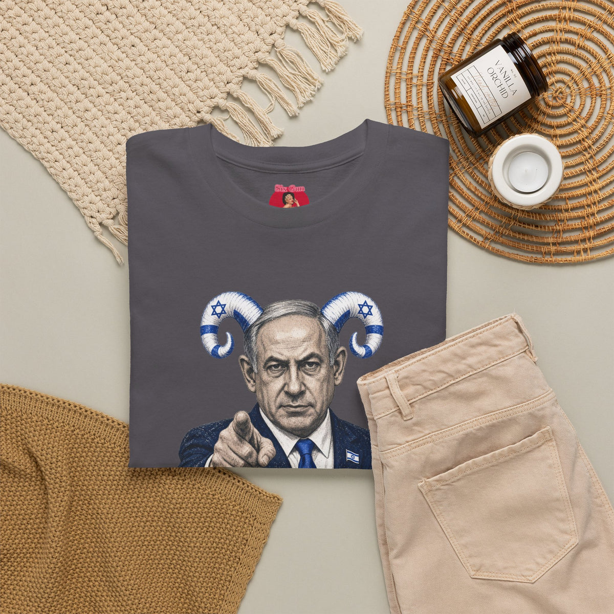 Bibi Netanyahu Antichrist Political Caricature Tee | Controversial Slogan