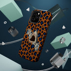 Shark Bite Leopard Print Phone Case — Magnetic Impact-Resistant
