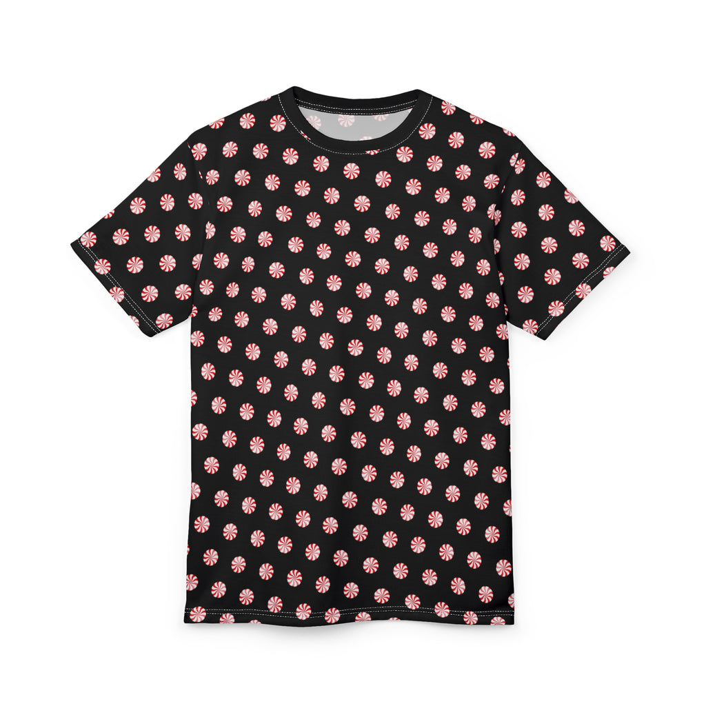 Polka Dot Unisex Tee - Peppermint Candy Design