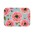 Surreal English Rose Eyeball Bath Mat — Matching Shower Curtain