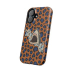 Shark Bite Leopard Print Phone Case — Magnetic Impact-Resistant