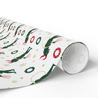 Wrapping Papers, Krampas Themed Christmas Gift Wrap, Modern Clean Unique Design, Goth Xmas, Holiday Presents, Festive Decor, Gothic Wrapping