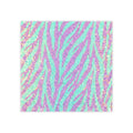 Glitter Zebra Post-it® Note Pads — Sparkle Aqua & Purple Sticky Notes