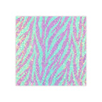 Glitter Zebra Post-it® Note Pads — Sparkle Aqua & Purple Sticky Notes