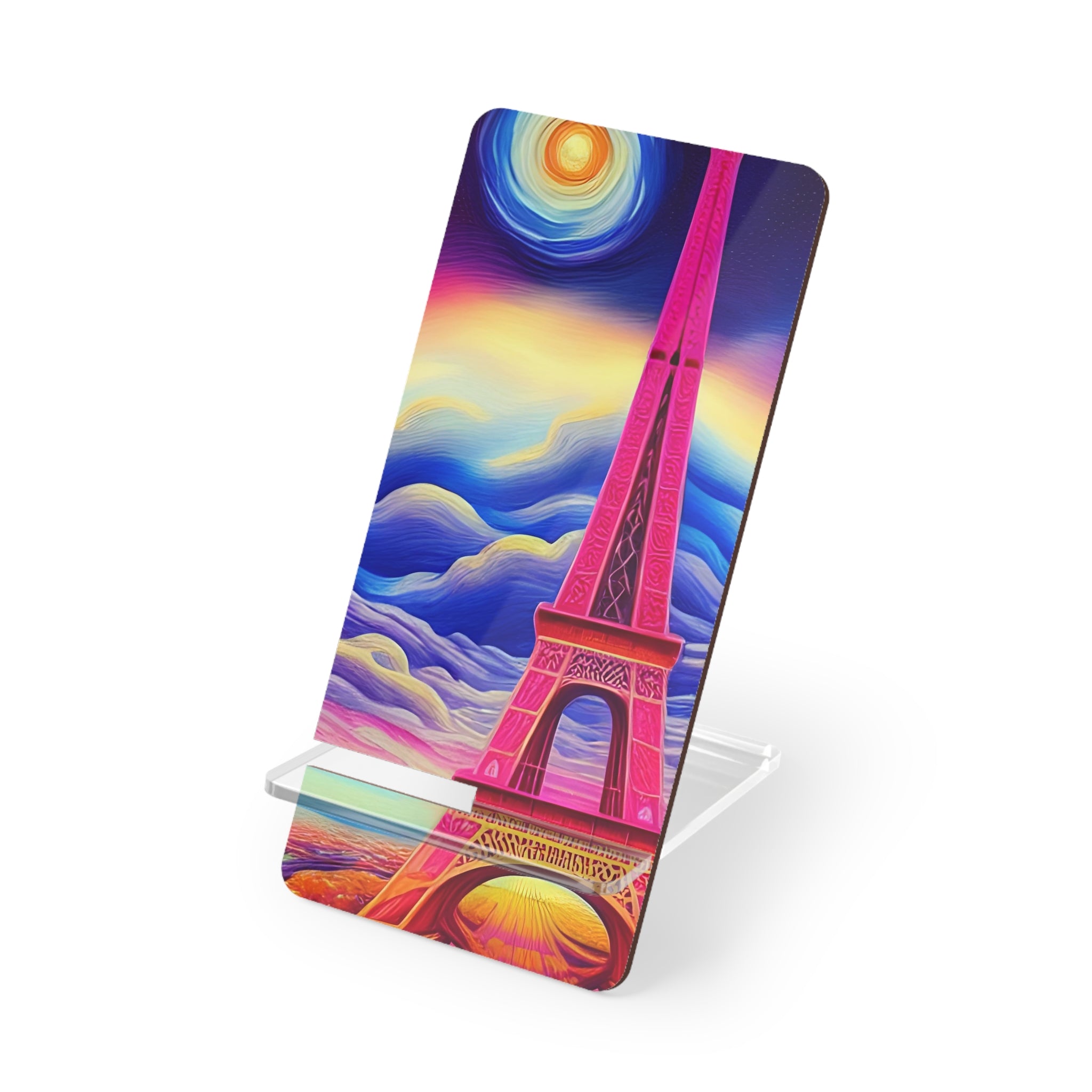 Phone Stand French Paris Pink Eiffel Tower Girly Display Holder