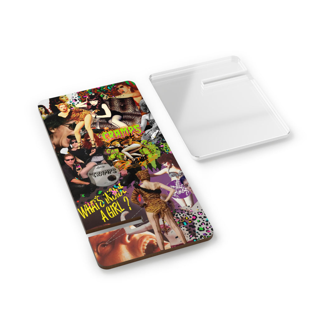 Phone Stand - The Cramps Punk Rock Collage Design
