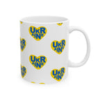 Mug Yellow Heart Ukraine Support Ceramic
