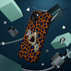 Shark Bite Leopard Print Phone Case — Magnetic Impact-Resistant