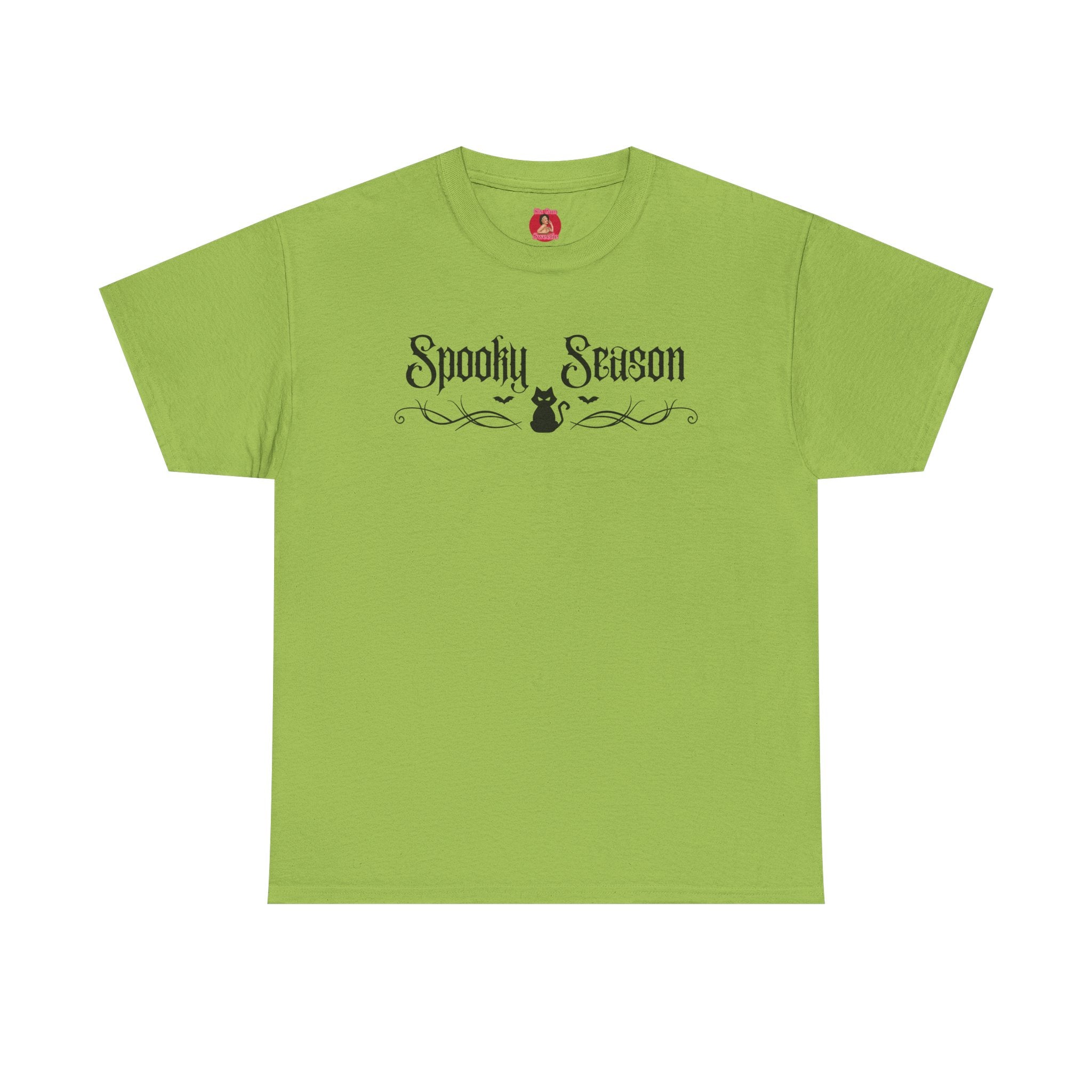 T-Shirt Spooky Season Black Kitty Tribal Unisex Tee