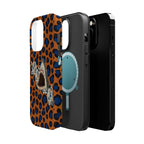 Shark Bite Leopard Print Phone Case — Magnetic Impact-Resistant