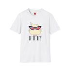British Cool Fit Bird T-Shirt — Playful Bird with Union Jack Sunglasses