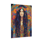 Poster - Hippie Girl Psychedelic Plant Print
