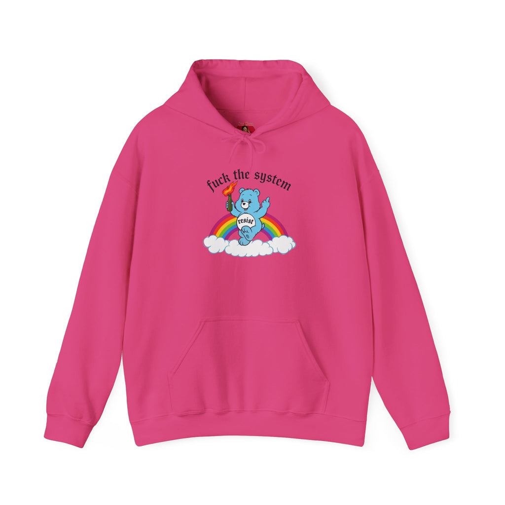 Hoodie Sweatshirt Anti-Fascist Rainbow Bear Protest Unisex