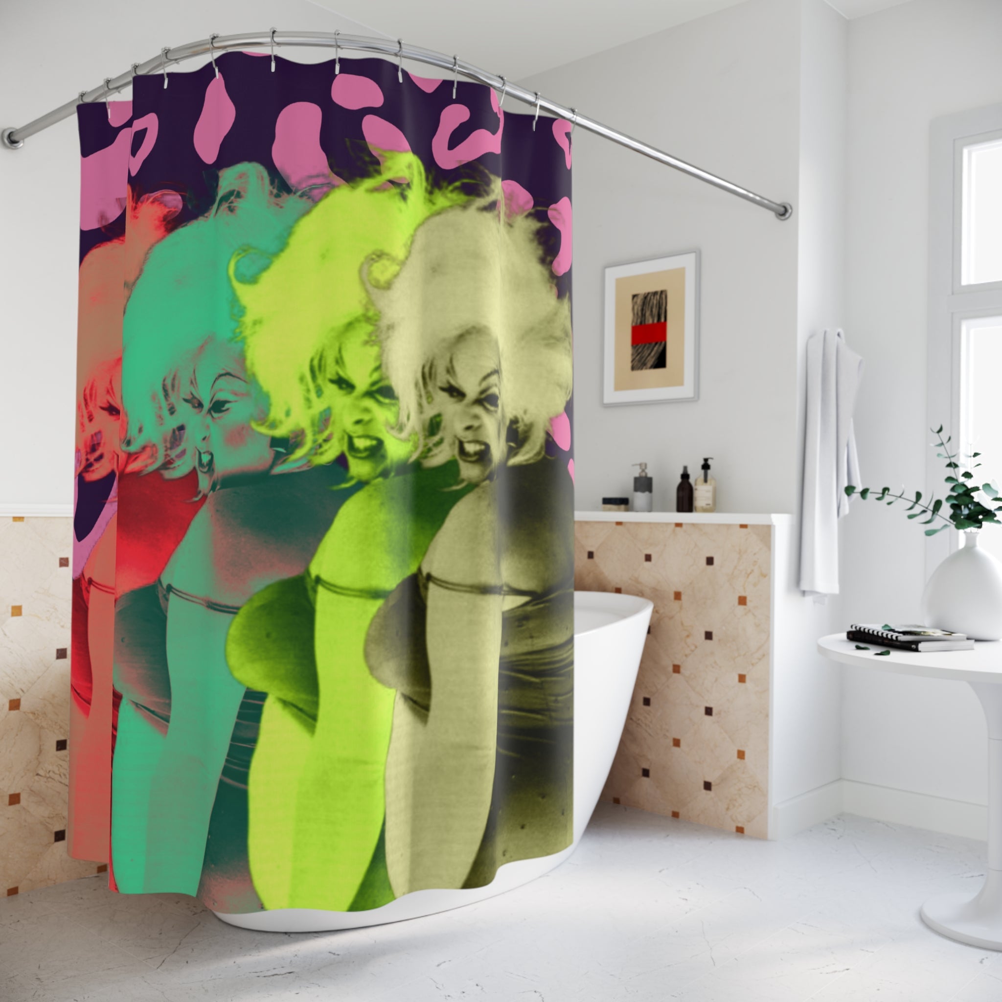 Shower Curtains - Pop Art Divine John Waters Superstar Icon Legend