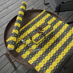 Wrapping Papers - Mid Century Modern Yellow and Black Striped Design