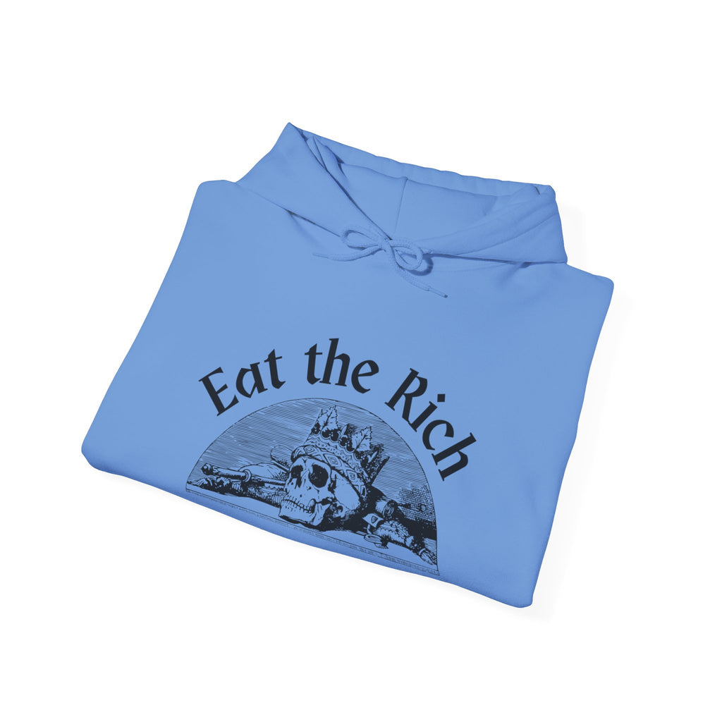 Cozy Eat the Rich Unisex Heavy Blend™ Hooded Sweatshirt blank - Perfect for Every Occasion